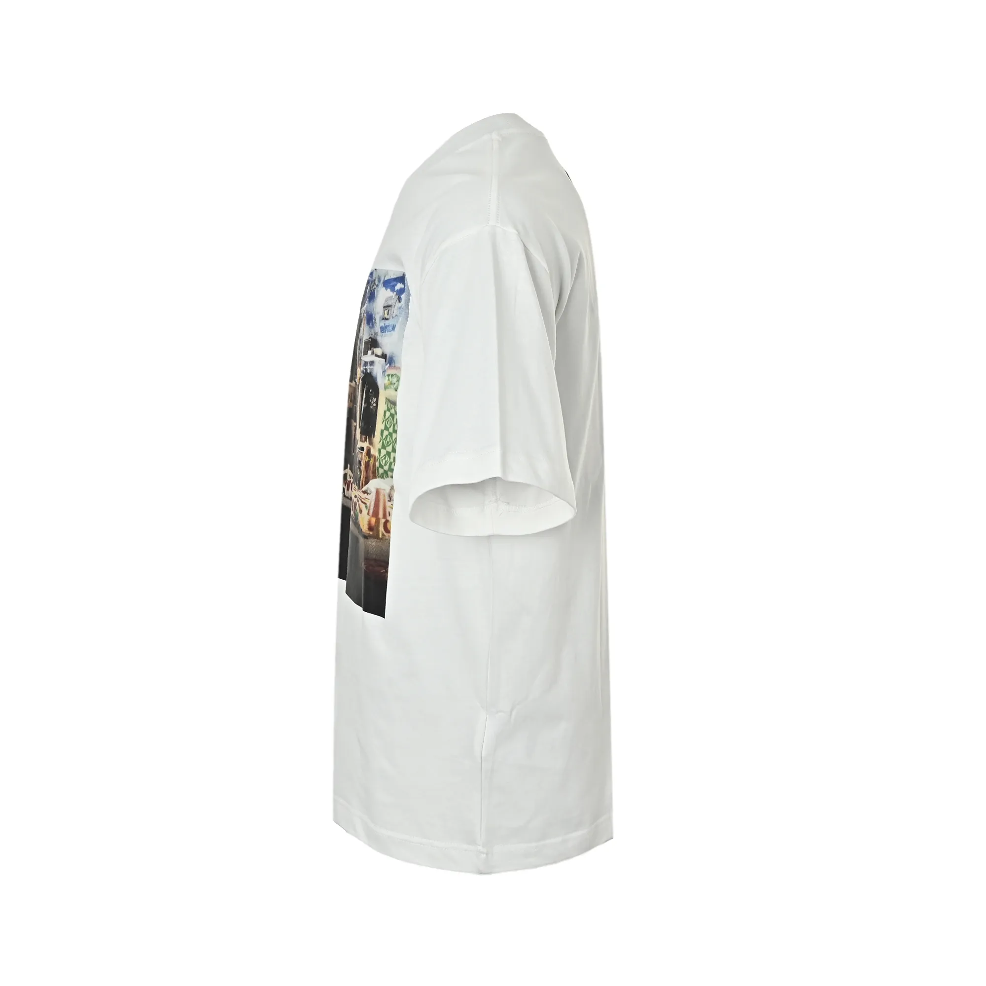 Louis Vuitton/Louis Vuitton oil painting graffiti printed short sleeves
